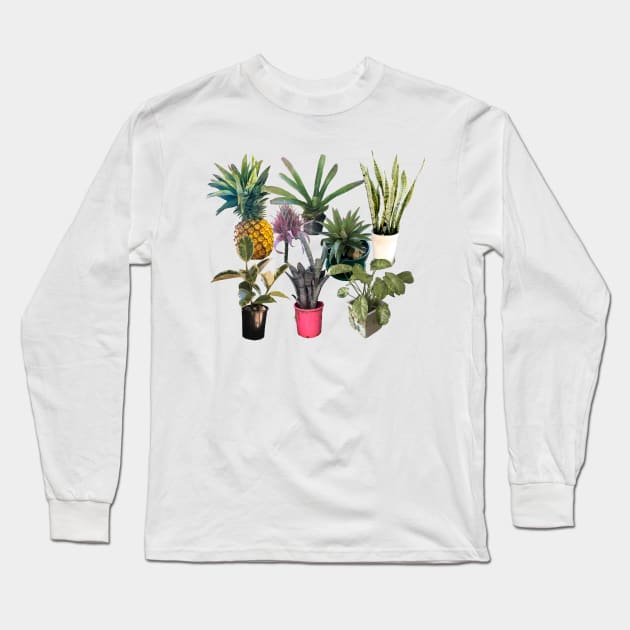 Home jungle picture from my own garden for planty people Long Sleeve T-Shirt by Earthy Planty